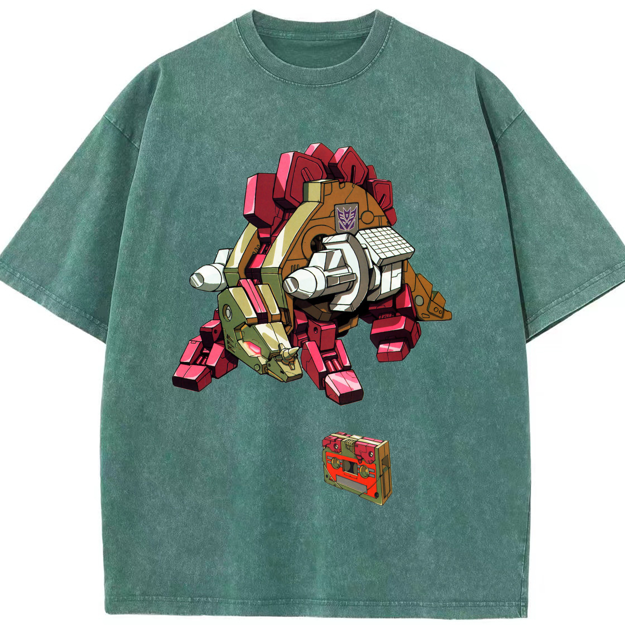 （画像用）  綿100% ヴィンテージ風 半袖Tシャツ（フロントプリント）
